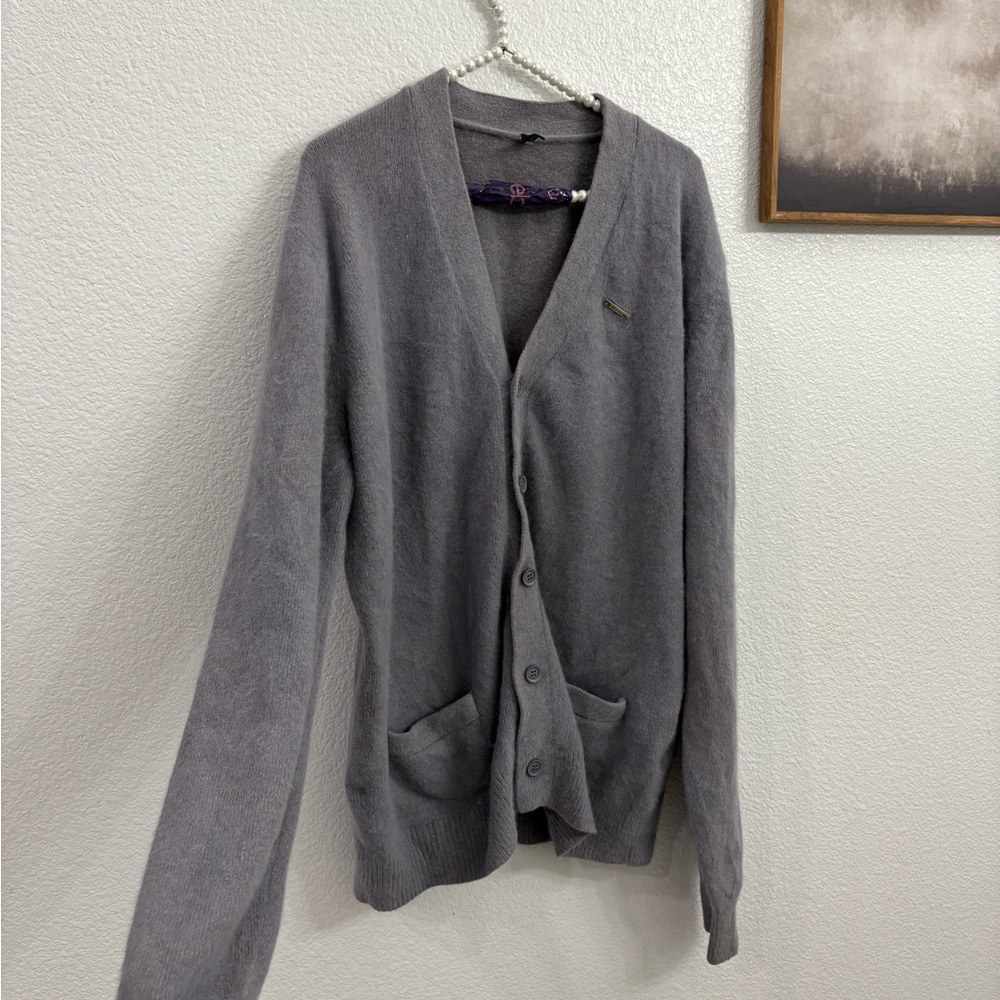 Stampd Gray Men's XL  V-Neck Button Cardigan